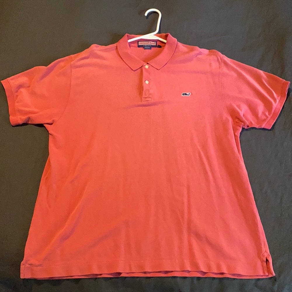 Vineyard Vines Men’s sz. Large Polo - coral